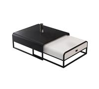 DGDHHSFJDJ Table Basse rectangulaire Moderne avec tiroirs, Design rétractable, Assemblage Facile, Table Centrale de Rangement pour Salon, Chambre, Bureau et Salon - Élégante et Fonctionnelle.
