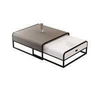DGDHHSFJDJ Table Basse rectangulaire Moderne avec tiroirs, Design rétractable, Assemblage Facile, Table Centrale de Rangement pour Salon, Chambre, Bureau et Salon - Élégante et Fonctionnelle.