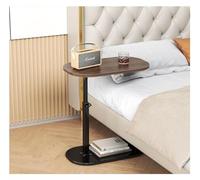 DGDHHSFJDJ Table d'appoint en Forme de C, Petite Table d'appoint à Hauteur réglable pour canapé, avec Plateau pivotant à 360° pour Salon/Chambre/Baignoire, Facile à Assembler