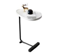 DGDHHSFJDJ Table d'appoint en Forme de C, Table Basse Fine en métal, Table de Chevet Gain de Place pour Salon et Chambre, Design Moderne pour Petits espaces