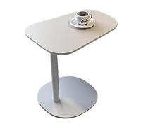 DGDHHSFJDJ Table d'appoint en Forme de C, Table Basse Mobile, pour Salon, Chambre, Bureau et Petits espaces, Base en Fer