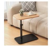 DGDHHSFJDJ Table d'appoint réglable en Forme de C, Table Basse pivotante à 360° en Bois Moderne pour Salon, lit, Baignoire ou Bureau, Grande Taille