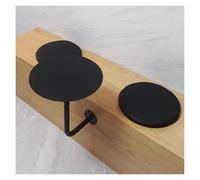 DGDHHSFJDJ Table de Bar Ronde Murale - Design Flottant en Fer forgé en Forme de L pour cafés, Bureaux et Petits espaces - Solution Moderne et Peu encombrante