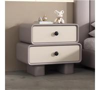 DGDHHSFJDJ Table de Chevet Blanche à 2 tiroirs, Table d'appoint en Bois, Rangement Gain de Place, Petite Table d'appoint pour Chambre et Salon