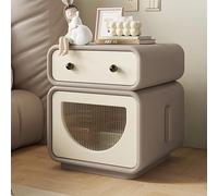 DGDHHSFJDJ Table de Chevet en Bois Massif, Style Rustique et Moderne, avec 2 tiroirs et poignée en métal. Montage Facile, idéale pour la Chambre, Le Salon, Le Dressing ou Le Bureau.