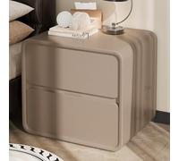 DGDHHSFJDJ Table de Chevet Moderne avec 2 tiroirs et poignées Invisibles, Structure entièrement en Bois Massif, Montage Facile, idéale pour la Chambre, Le Salon, Le Dressing ou Le Bureau.