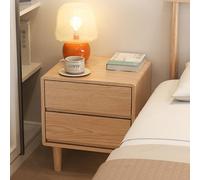 DGDHHSFJDJ Table de Chevet Moderne du Milieu du siècle avec tiroir de Rangement et étagère Ouverte, Finition Noyer Brun. Meuble élégant et Fonctionnel pour Le Rangement dans la Chambre.