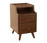 DGDHHSFJDJ Table de Chevet Noire Fine avec tiroirs - Table de Chevet Haute en Bois Massif pour Chambre à Coucher, compacte