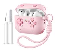 DGege Coque intégrale en silicone souple compatible avec Apple AirPod Pro 3e génération avec kit de nettoyage - Résistante aux chocs et anti-rayures pour Airpods Pro 3e génération - Console de jeu