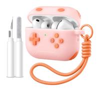 DGege Coque intégrale en silicone souple compatible avec Apple AirPod Pro 3e génération avec kit de nettoyage - Résistante aux chocs et anti-rayures pour Airpods Pro 3e génération - Console de jeu
