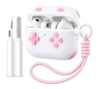 DGege Coque intégrale en silicone souple compatible avec Apple AirPod Pro 3e génération avec kit de nettoyage - Résistante aux chocs et anti-rayures pour Airpods Pro 3e génération - Console de jeu