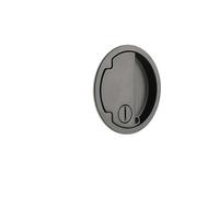 DGEJWMSC Serrure de porte invisible minimaliste, serrure monopoint encastrée for portes intérieures en bois(Gun gray)