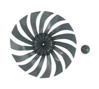 DGEJWMSC Ventilateur de rechange de 14 pouces à 15 pales avec cache-écrou, conception légère for ventilateurs de table et sur pied domestiques