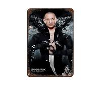 DGFRE Linkin Park Poster rétro en métal avec plaque en métal - Décoration murale - 20 x 30 cm