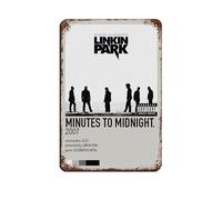 DGFRE Linkin Park Poster rétro en métal avec plaque en métal - Décoration murale - 20 x 30 cm