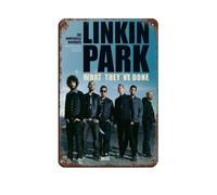 DGFRE Linkin Park Poster rétro en métal avec plaque en métal - Décoration murale - 20 x 30 cm