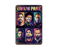 DGFRE Linkin Park Poster rétro en métal avec plaque en métal - Décoration murale - 20 x 30 cm