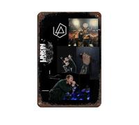 DGFRE Linkin Park Poster rétro en métal avec plaque en métal - Décoration murale - 20 x 30 cm