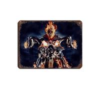 DGFRE Plaque en métal vintage Ghost Rider Movie Classics pour pub, club, café, bar, maison, décoration murale, affiche rétro 30 x 40 cm