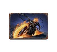 DGFRE Plaque en métal vintage Ghost Rider Movie Classics pour pub, club, café, bar, maison, décoration murale, affiche rétro, 20 x 30 cm