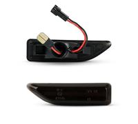 DGGH Clignotants automobiles Pour Mini Pour Cooper Pour Countryman Pour F60 2017-2020 : 2 feux clignotants dynamiques à LED pour position latérale.(Smoked lens)