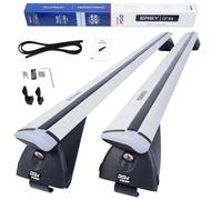 Dgh System Barres de Toit Easy Line Advanced 120 cm Compatible avec Peugeot 2008 SUV 2020- avec Barres longitudinales fermées, verrouillable, 90 kg