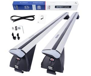 Dgh System Barres de Toit Easy Line Advanced 120 cm Compatible avec Peugeot 2008 SUV 2020- avec Barres longitudinales fermées, verrouillable, 90 kg
