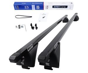 Dgh System Barres de Toit Easy Line Advanced 120 cm Compatible avec Peugeot 308 SW Break 2014-2021 avec Barres longitudinales fermées, verrouillable, 90 kg
