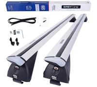 DGH System Barres de Toit transversales Barres Compatible avec Peugeot Rifter MONOSPACE Depuis 2019 Max 90 kg 135 cm Aluminium