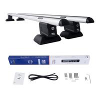 DGH System Barres de Toit transversales Points Compatible avec Volkswagen VW ID.Buzz Cargo Van Depuis 2023 Max 90 kg 135 cm Aluminium