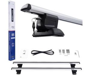 Dgh System Easy Line Expert Barres de Toit Compatible avec Citroen C4 Hayon 2005-2009 avec Points de Fixation, verrouillable, 90 kg