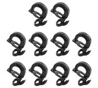 DGHAOP Lot de 10 crochets élastiques en plastique pour corde élastique de 6,35 mm, 0,9 cm et 9,5 mm