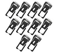 DGHAOP Lot de 10 pinces à ressort pour plafonnier Noir T1,1 x 15,5 x 45 mm