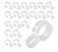 DGHAOP Lot de 20 crochets résistants au vent (pour tube rond de 25 à 29 mm)