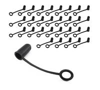 DGHAOP Lot de 30 bouchons anti-poussière en caoutchouc noir (bec verseur non inclus)