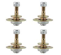 DGHAOP Lot de 4 accessoires de roulement de chaise à bascule M8 x 45 mm en alliage de zinc pour chaise à bascule