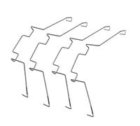 DGHAOP Lot de 4 clips de fixation pour ventilateur de processeur pour carte mère d'ordinateur - 12 cm - Fermoir supérieur