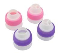 DGHAOP Lot de 4 douilles russes 3 couleurs, convertisseurs et coupleurs de douilles de gla age, rose et violet, un ou trois trous, outils de d co