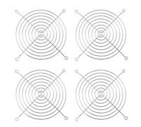 DGHAOP Lot de 4 grilles de ventilateur en métal de 140 mm - Grilles argentées - Protection anti-pincement des mains pour ventilateurs
