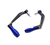 DGHBNP Convient pour Yamaha R3 R25 Yzf R1 Yzf R6 CNC Pièces en aluminium Leviers de protection Frein Embrayage Guidon Protecteur(Carbon fibre Blue)