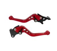 DGHBNP Leviers d'embrayage Frein Moto Poignée de frein de moto, levier de frein à tambour d'embrayage CNC, poignée de guidon réglable, pièces modifiées Moto De Levier Paire d'embrayage(Red)