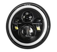 DGHBNP Panneau de phare de moto Convient pour Harley Convient pour Honda, 7 pouces Phare universel à LED DRL H4 pour voiture Phare de moto