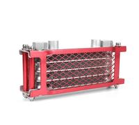 DGHBNP Radiateur d'huile Refroidisseur d'huile de Moto, radiateur Refroidissement Moteur M10 pour 50cc 70cc 90cc 110cc 125cc ATV Quad Scooters Motocross Radiateur(Red)