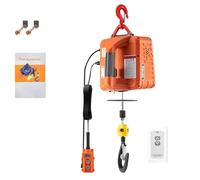 DGHBNP Treuils électriques Grue électrique télécommandée, treuil Portable, capacité de Charge de 500KG, Hauteur de Levage de 25 Pouces, Usage Domestique Palan Électrique