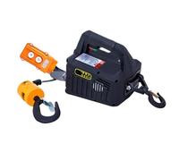 DGHBNP Treuils électriques Grue télécommandée de 500kg, palan électrique à câble métallique, Petite Grue d'intérieur Domestique Palan Électrique(Wire Control,100 Kg 25m)