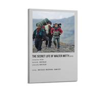 DGHFOP Impression sur toile « The Secret Life of Walter Mitty» pour albums de musique et films, décoration pour salon, chambre à coucher, 60 x 90 cm, style cadre