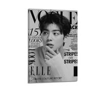 DGHFOP Poster Cha EunWoo sur toile pour albums de musique et films, peinture décorative pour salon, chambre à coucher, 20 x 30 cm, style cadre