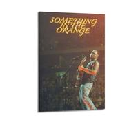DGHFOP Zach Bryan Impression sur toile avec cadre pour albums de musique et films Motif Something in the Orange 30 x 45 cm
