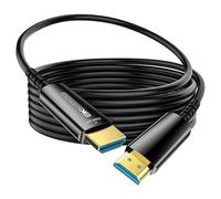 DGHUMEN Câble HDMI extra long en fibre optique de 30 m, câble HDMI 2.1 fin 8K 48 Gbit/s ultra haute vitesse, 8K @ 60 Hz 4K @ 120 Hz, HDR dynamique, eARC, HDCP 2.2 et 2.3, 3D, compatible avec