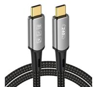 DGHUMEN Câble USB4 avec câble Thunderbolt 4 1M, câble de charge 240 W, câble de données 8K@60Hz, 4K@120Hz HDR, PD3.1, câble USB C vers USB C pour iPhone 15Pro, Macbook, iPad Pro, SSD, ordinateurs